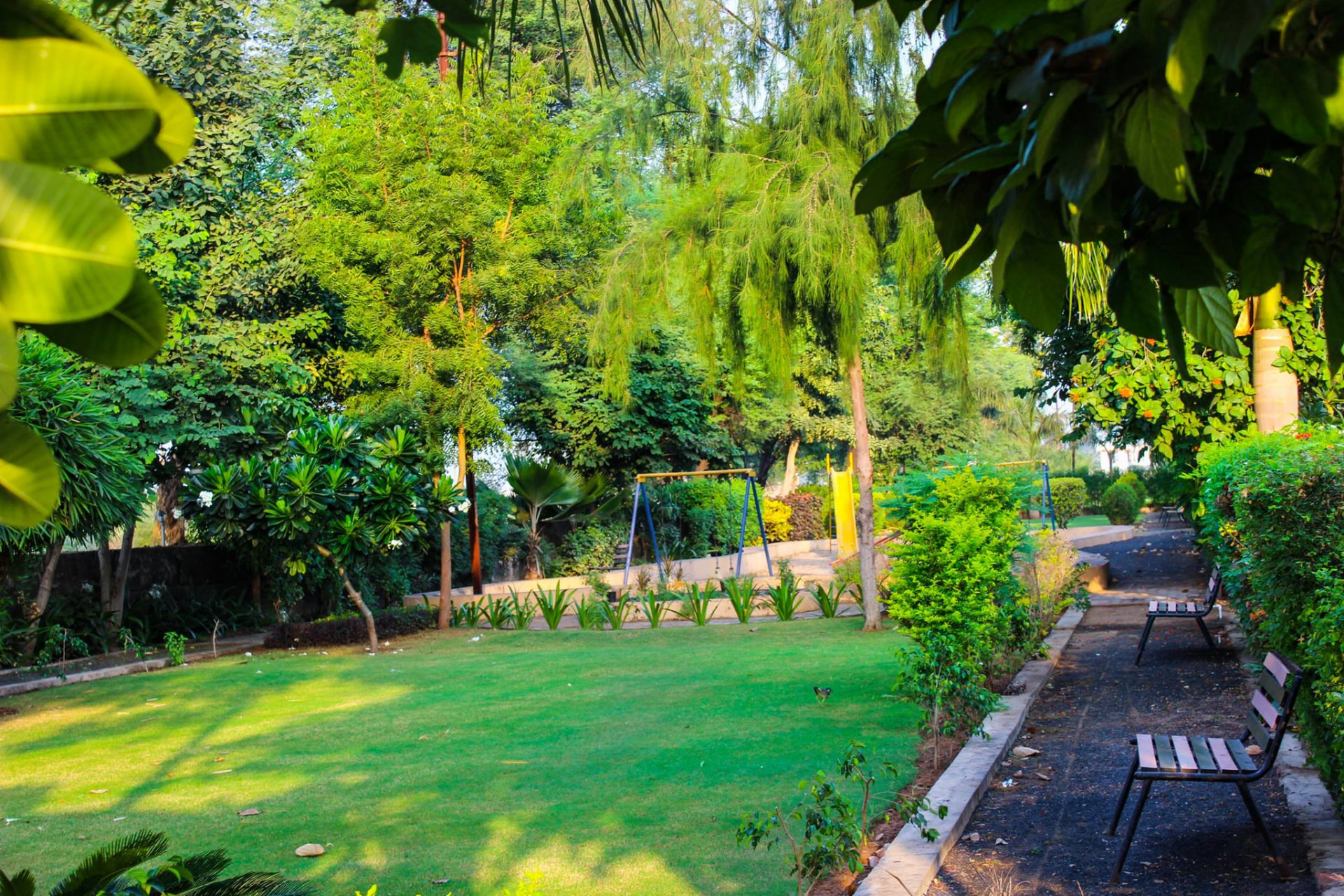 Landscaped children’s play garden
